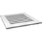 Ekena Millwork Vertical Surface Mount PVC Gable Vent: Functional, w/ 3-1/2"W x 1"P Standard Frame, 24"W x 26"H GVPVE24X2601SF - alternate 2